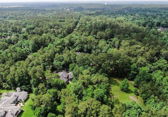 7417 Teaswood Dr, Conroe, TX 77304 - aerial overview of property's location with a forest