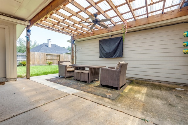 8710 Candleshine Cir, Houston, TX 77095 - view of patio / terrace with a pergola