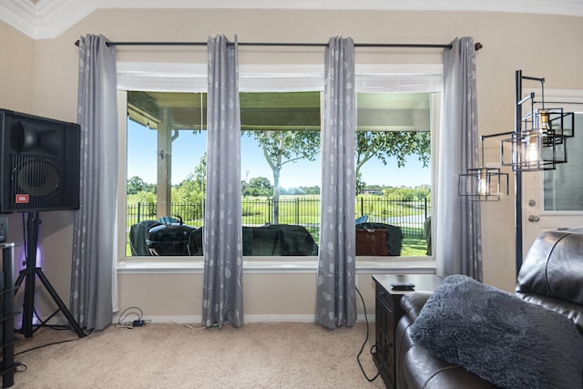907 Fairway Dr, La Porte, TX 77571 - living area with carpet and plenty of natural light