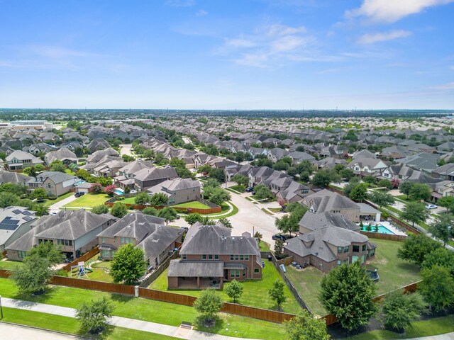 19522 Hope Springs Ln, Cypress, TX 77433 - aerial view of residential area featuring a pool area