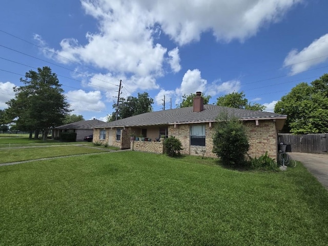 3902 Quiet Place Dr, Houston, TX 77082 - view of front facade featuring a chimney