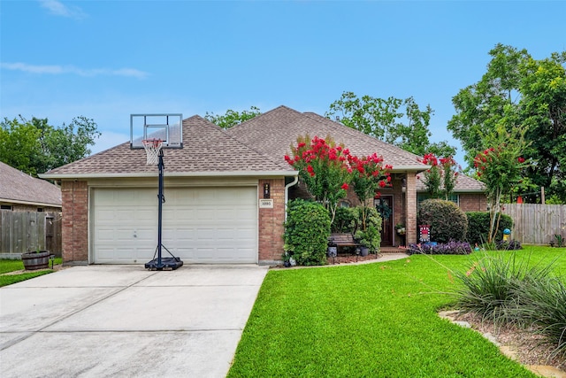 1095 Gladstone Dr, League City, TX 77573 - view of front of property featuring brick siding, driveway, a garage, and roof with shingles
