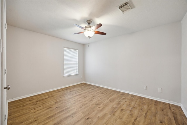 20703 Surrey Stone Ct, Katy, TX 77450 - spare room featuring a ceiling fan and light wood-style flooring