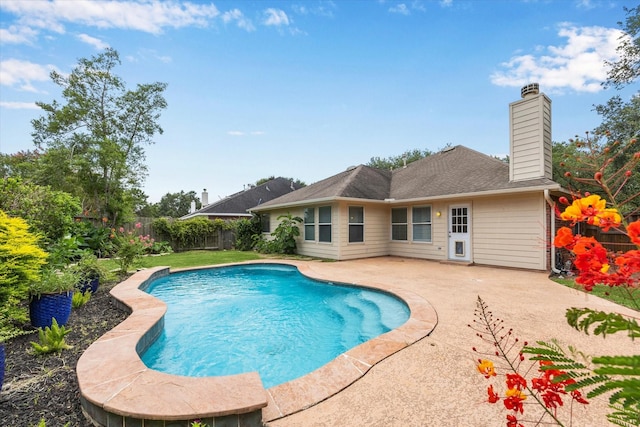 20703 Surrey Stone Ct, Katy, TX 77450 - view of swimming pool with a patio and a fenced backyard