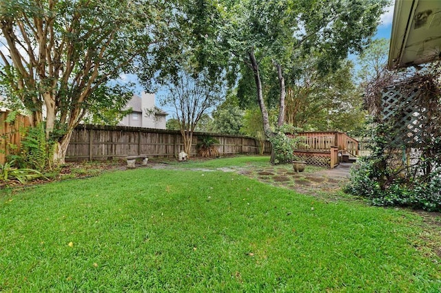 1102 Indian Autumn Trce, Houston, TX 77062 - fenced backyard with a wooden deck