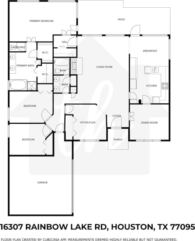 16307 Rainbow Lake Rd, Houston, TX 77095 - view of floor plan / room layout