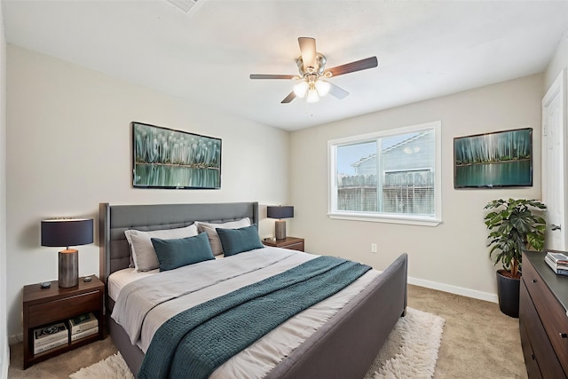 6315 Dellfern Dr, Houston, TX 77035 - bedroom with carpet and ceiling fan