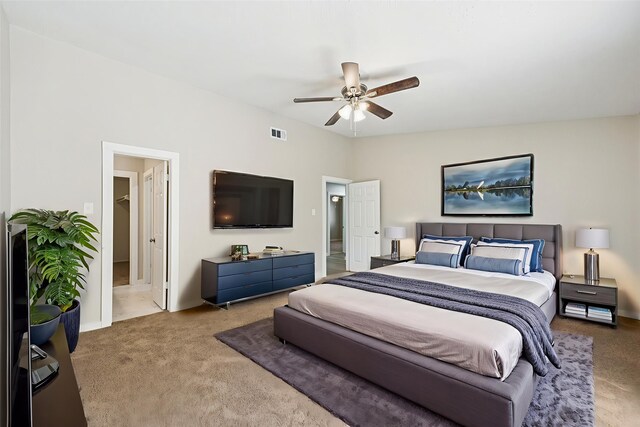 6315 Dellfern Dr, Houston, TX 77035 - bedroom featuring carpet and ceiling fan