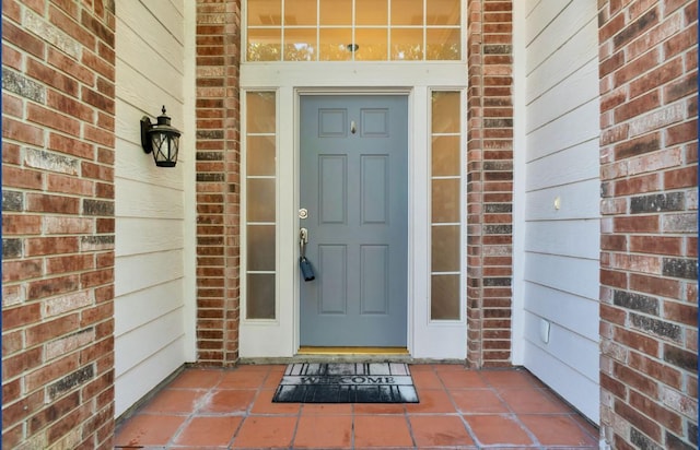 3115 Sable Xing, San Antonio, TX 78232 - doorway to property featuring brick siding