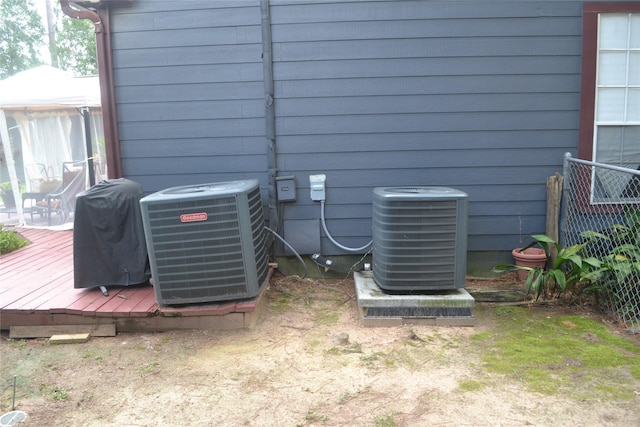 11014 Indian Trails Dr, Tomball, TX 77375 - exterior view of a central air condition unit