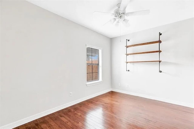 3204 Garden Oaks Vw, Houston, TX 77018 - empty room featuring hardwood / wood-style flooring and a ceiling fan