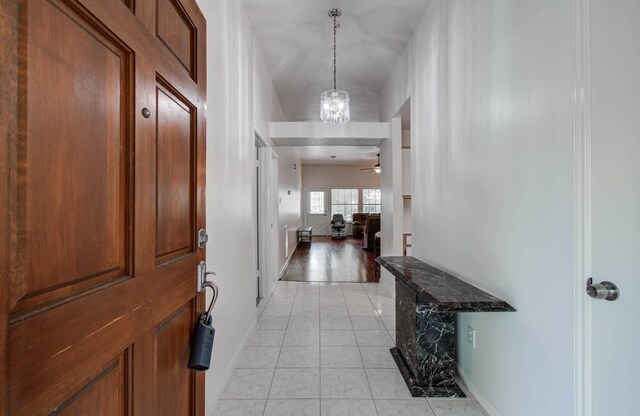 3618 Teakwood Ln, Pearland, TX 77584 - entrance foyer with baseboards and a ceiling fan