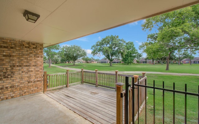 3618 Teakwood Ln, Pearland, TX 77584 - wooden deck with a residential view