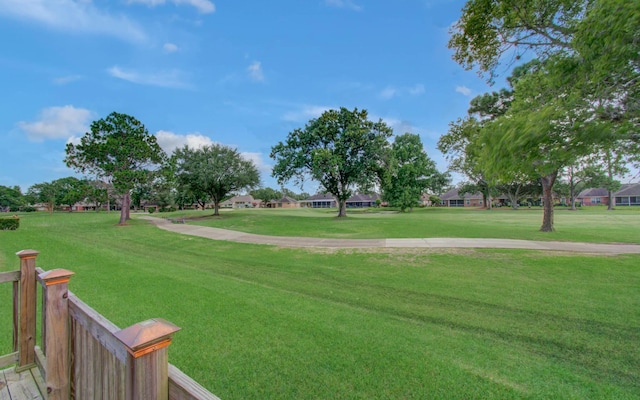 3618 Teakwood Ln, Pearland, TX 77584 - view of home's community with a yard, golf course view, and a residential view