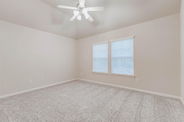2226 Arrowwood Trl, Katy, TX 77494 - carpeted empty room with a ceiling fan and lofted ceiling