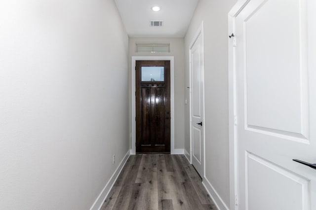15034 Wunderlust Ln, Houston, TX 77069 - entryway with wood finished floors and recessed lighting