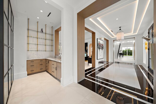 3649 Chevy Chase Dr, Houston, TX 77019 - building lobby featuring recessed lighting