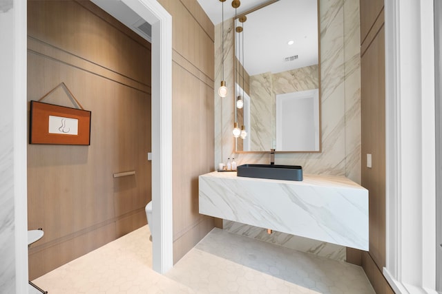 3649 Chevy Chase Dr, Houston, TX 77019 - bathroom with toilet and vanity