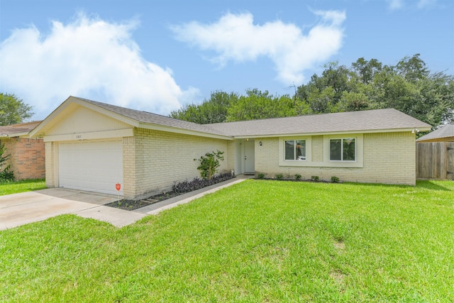 11611 Old Telegraph Rd, Houston, TX 77067 - single story home with a garage, brick siding, and driveway