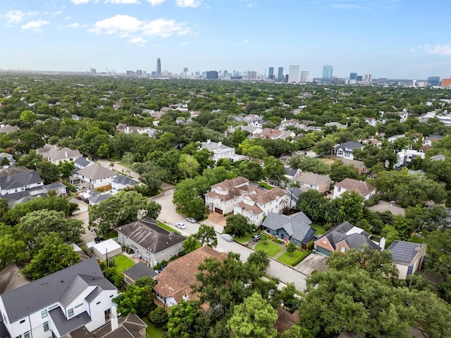 2523 Watts St, Houston, TX 77030 - aerial view of residential area with skyline