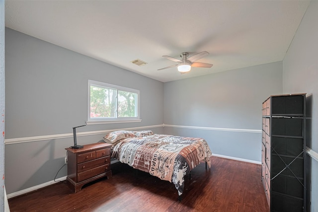 16410 Great Frst, Humble, TX 77346 - bedroom with wood finished floors and a ceiling fan