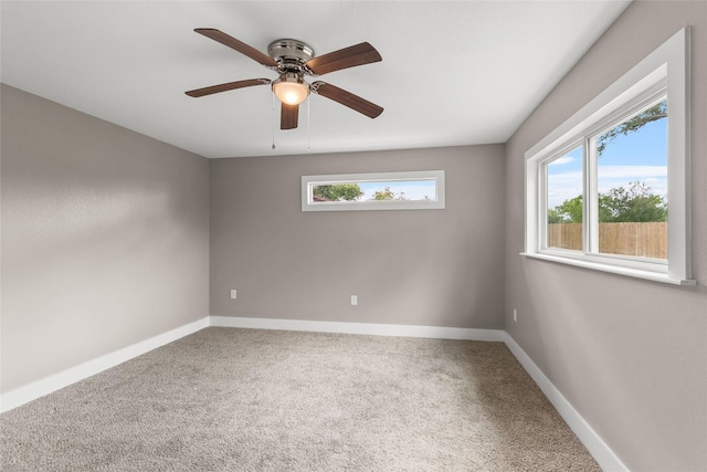 318 Primrose Rd, Jones Creek, TX 77541 - spare room featuring carpet and ceiling fan