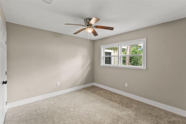 318 Primrose Rd, Jones Creek, TX 77541 - carpeted empty room featuring ceiling fan and baseboards