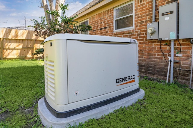 5730 Cartagena St, Houston, TX 77035 - exterior view of a power unit and brick siding