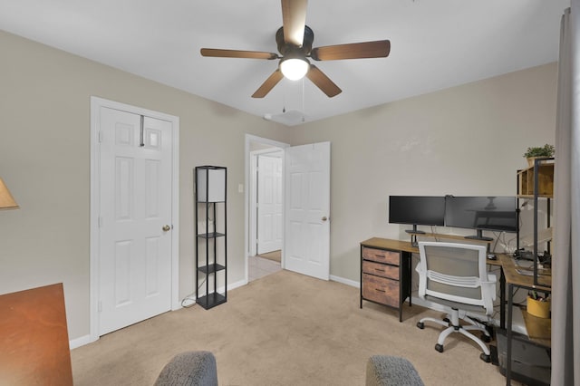 155 Fairwind Trail Dr, Conroe, TX 77385 - office space featuring carpet and a ceiling fan