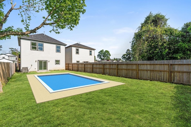 7407 Cora St, Houston, TX 77088 - view of pool with a fenced backyard