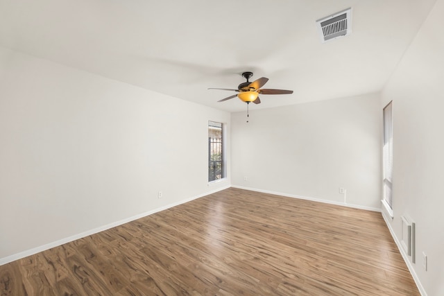 6114 Elkwood Forest Dr, Houston, TX 77088 - unfurnished room featuring ceiling fan and wood finished floors