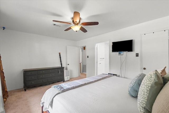 431 Shadow Creek Dr, El Lago, TX 77586 - bedroom featuring carpet flooring and a ceiling fan