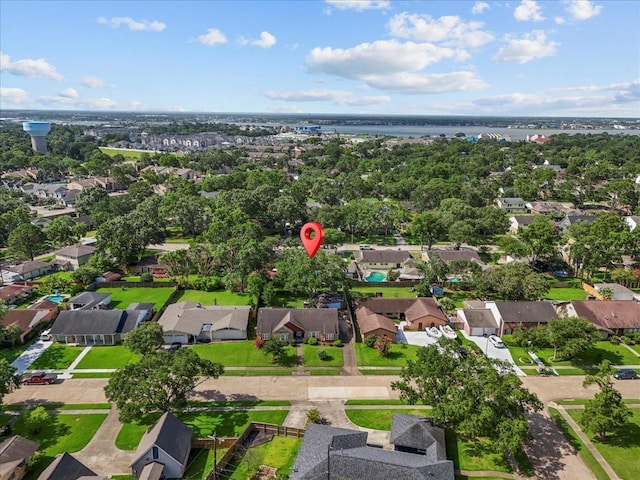 431 Shadow Creek Dr, El Lago, TX 77586 - aerial view of property and surrounding area with nearby suburban area and a large body of water