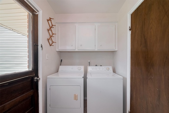 1015 Devonport Ln, Seabrook, TX 77586 - washroom with cabinet space and washing machine and dryer