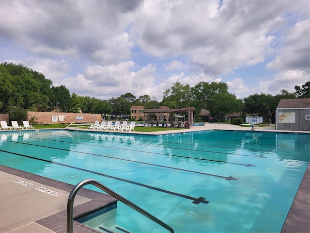 1015 Devonport Ln, Seabrook, TX 77586 - community pool featuring a gazebo