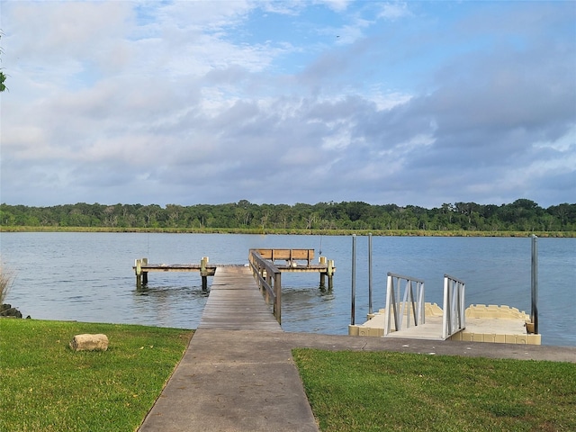1015 Devonport Ln, Seabrook, TX 77586 - dock area featuring a water view and a view of trees