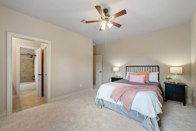 4314 Madera Creek Ln, Katy, TX 77494 - carpeted bedroom with baseboards and a ceiling fan