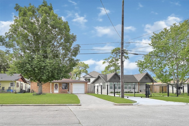 1012 Joyce St, Houston, TX 77009 - view of front of house featuring concrete driveway, an attached garage, and brick siding