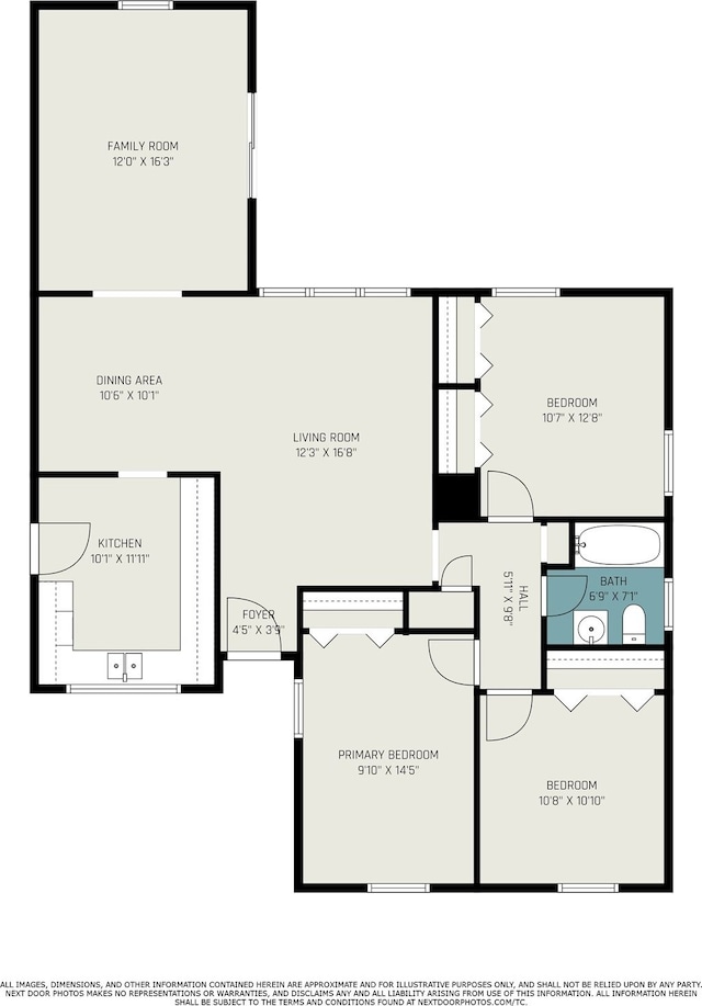 5715 Willow Glen Dr, Houston, TX 77033 - view of property floor plan