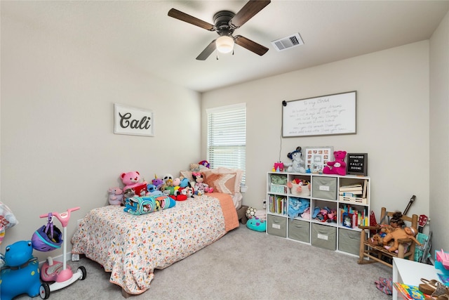 2426 Gentle Breeze Ln, Baytown, TX 77523 - carpeted bedroom with a ceiling fan