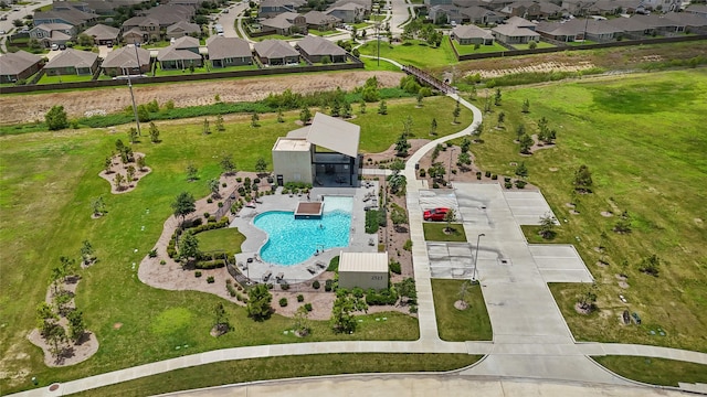 2426 Gentle Breeze Ln, Baytown, TX 77523 - aerial perspective of suburban area with a pool area