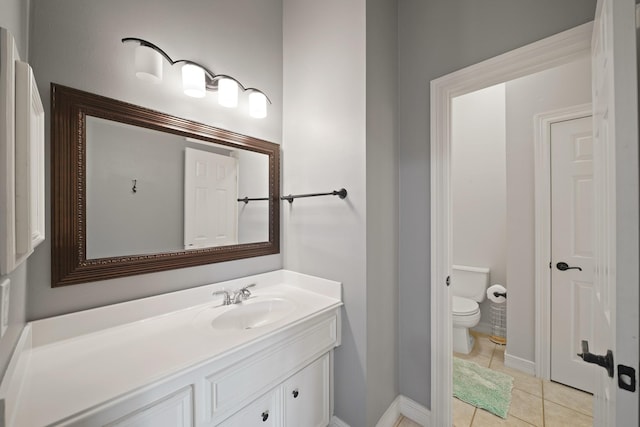 14210 Northface Manor Ct, Cypress, TX 77429 - bathroom featuring vanity and tile patterned floors