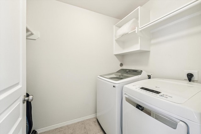 831 W 26th St, Houston, TX 77008 - laundry room with independent washer and dryer and baseboards