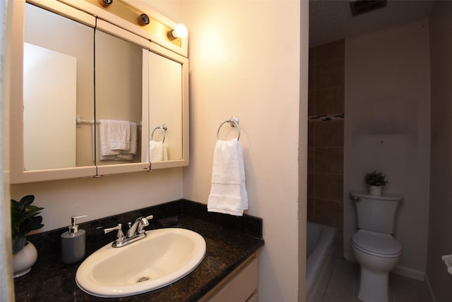 9007 Gaylord St Unit 23, Houston, TX 77024 - full bathroom featuring vanity and bathtub / shower combination