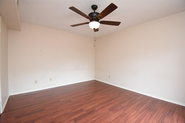 9007 Gaylord St Unit 23, Houston, TX 77024 - spare room featuring wood finished floors and a ceiling fan