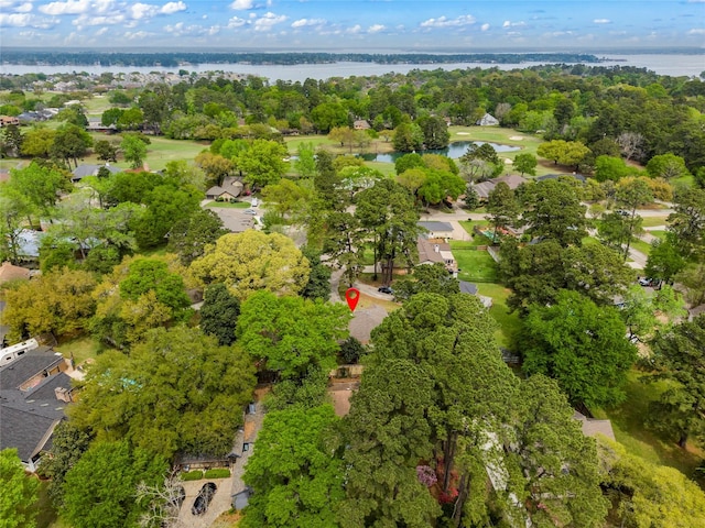 110 Rustling Wind Dr, Montgomery, TX 77356 - aerial overview of property's location featuring a large body of water and nearby suburban area