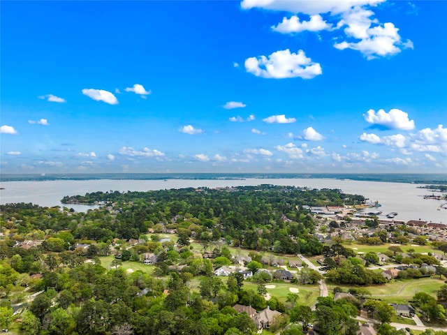 110 Rustling Wind Dr, Montgomery, TX 77356 - drone / aerial view of a nearby body of water and a tree filled landscape