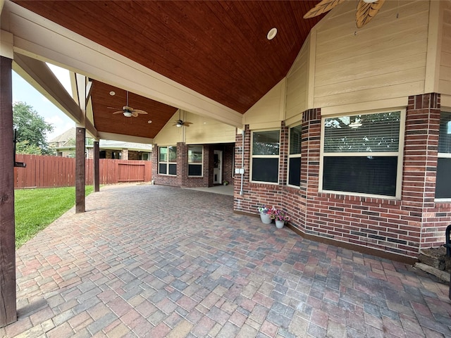4327 Estes Ridge Ln, Katy, TX 77493 - view of patio / terrace featuring a ceiling fan