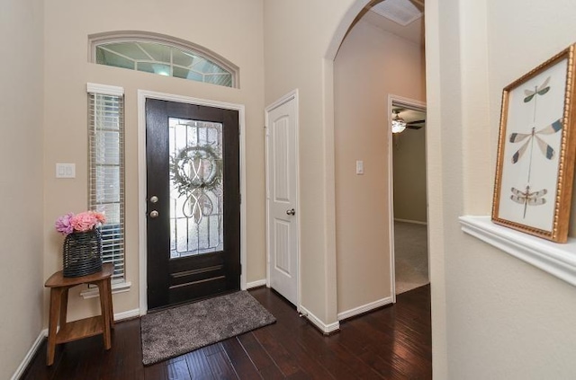 4327 Estes Ridge Ln, Katy, TX 77493 - entryway with arched walkways and wood-type flooring