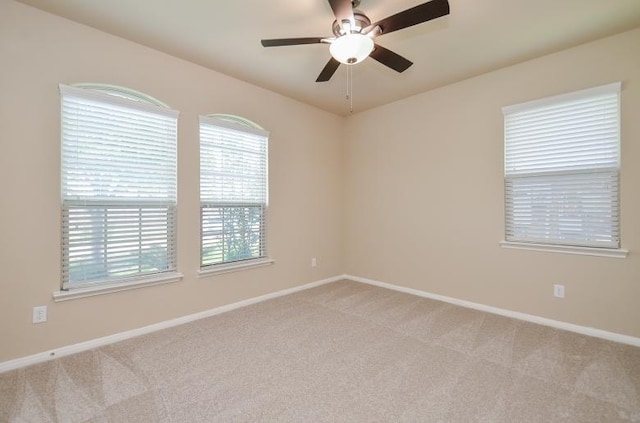 4327 Estes Ridge Ln, Katy, TX 77493 - spare room featuring light carpet and ceiling fan
